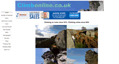 Desktop Screenshot of climbonline.co.uk