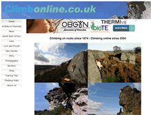 Tablet Screenshot of climbonline.co.uk
